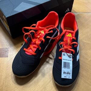 Adidas Black and Red Predator Club indoor/turf soccer Shoes